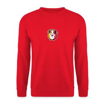 Cochon d'Inde - Sweat-shirt Unisexe - rouge - Devant - Alina (178cm) & Michal (187cm)
