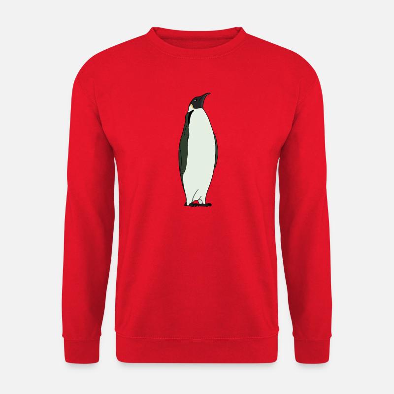 Ein entzückender Kaiserpinguin - Unisex Pullover - Rot