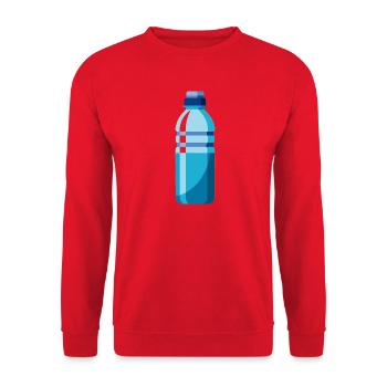 Bouteille d’eau - Sweat-shirt Unisexe - rouge - Devant - Alina (178cm) & Michal (187cm)