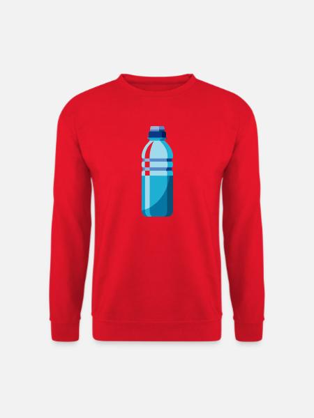 Wasserflasche - Unisex Pullover - Rot