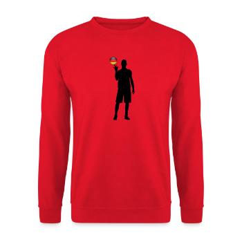Basketball Win Germany - Unisex Sweatshirt - red - Front - Alina (178cm) & Michal (187cm)
