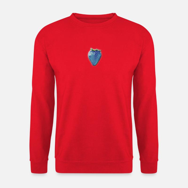 Blue strawberry - Unisex Sweatshirt - red