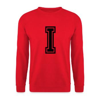 I - Unisex Pullover - Rot - Vorne - Alina (178cm) & Michal (187cm)