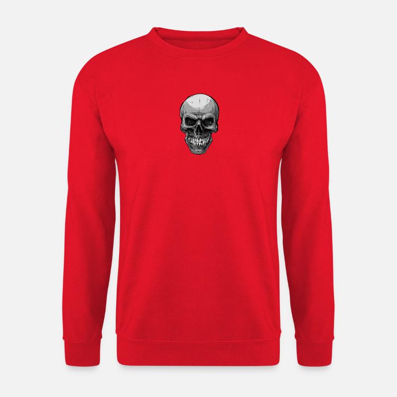 Halloween Totenschädel - Unisex Pullover - Rot
