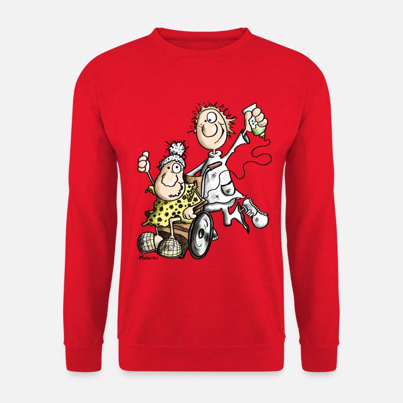 Flotter Altenpfleger - Unisex Pullover - Rot