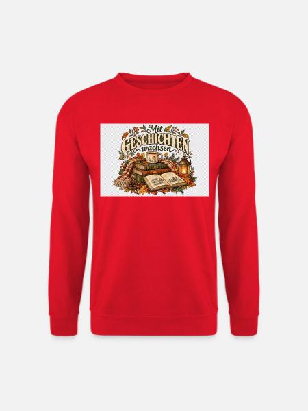 Mit Geschichten wachsen - Unisex Pullover - Rot