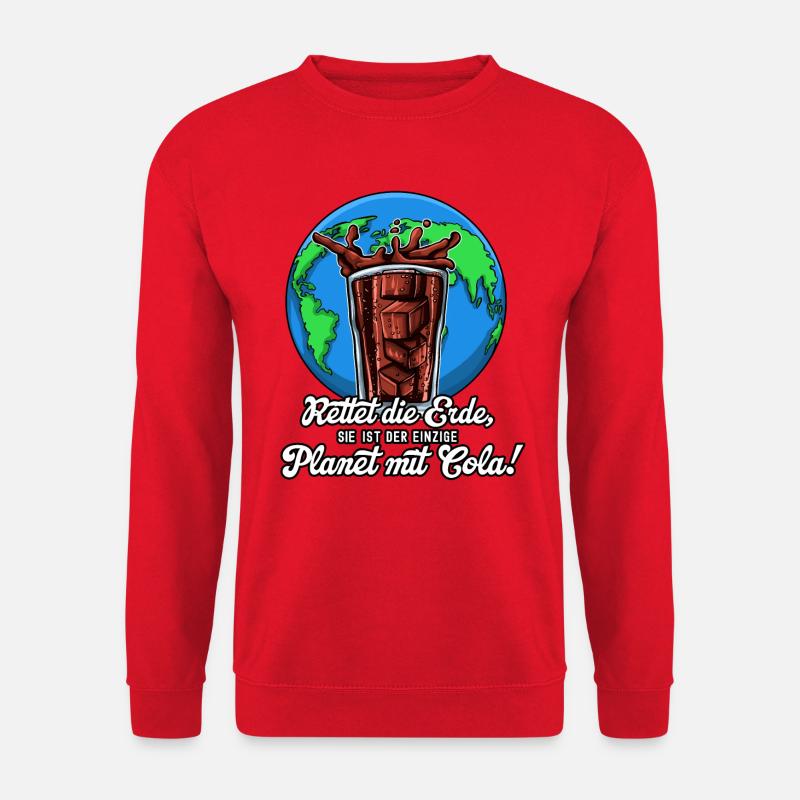 Rettet die Erde... Cola - Unisex Pullover - Rot