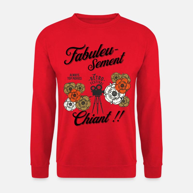 Fabelhaft langweilig!! - Unisex Pullover - Rot