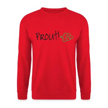 Prout! - Sweat-shirt Unisexe - rouge - Devant - Alina (178cm) & Michal (187cm)