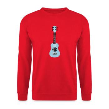 Ukulele - Unisex Pullover - Rot - Vorne - Alina (178cm) & Michal (187cm)