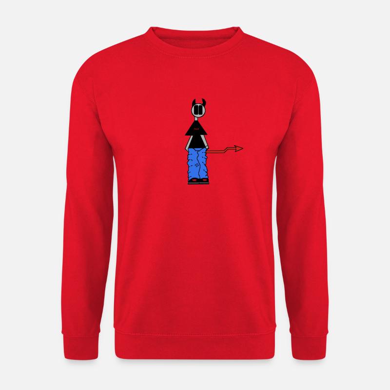 devildoodle trans - Unisex Sweatshirt - red