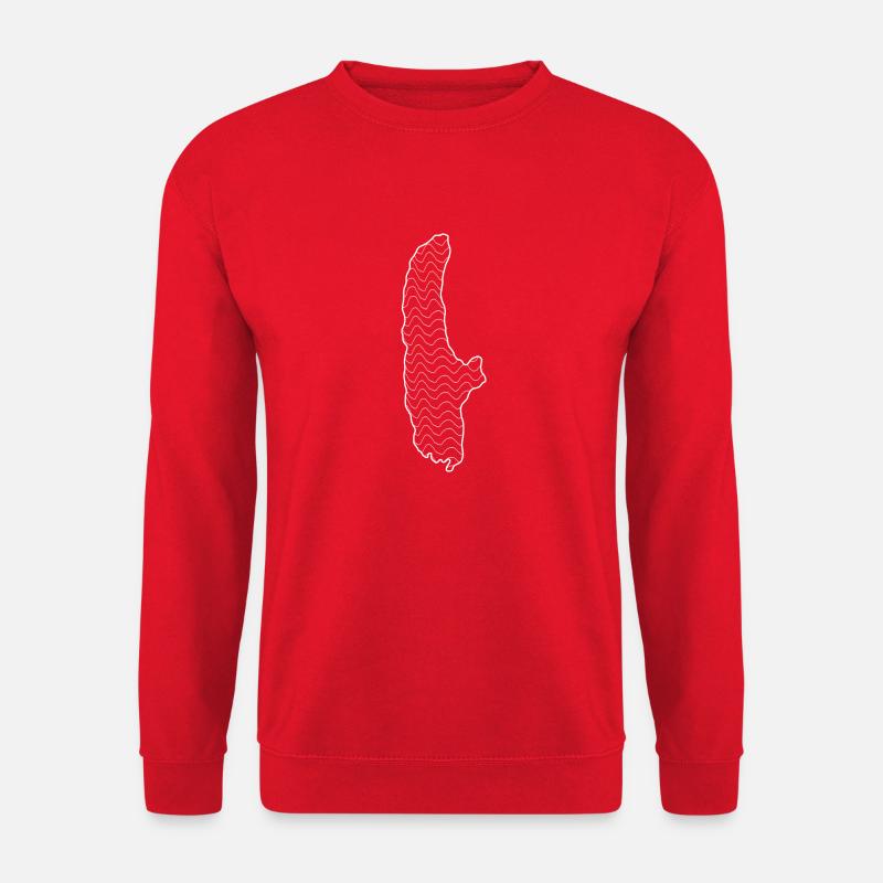 Ammersee Urlaub Zeichnung - Unisex Pullover - Rot