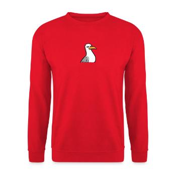 Seagull View - Unisex Sweatshirt - red - Front - Alina (178cm) & Michal (187cm)