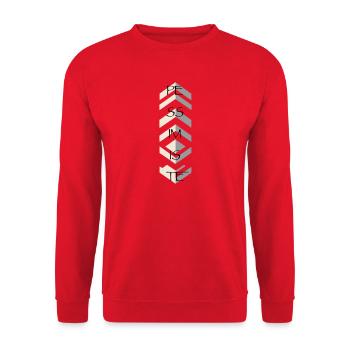 Pessimist - Unisex Pullover - Rot - Vorne - Alina (178cm) & Michal (187cm)