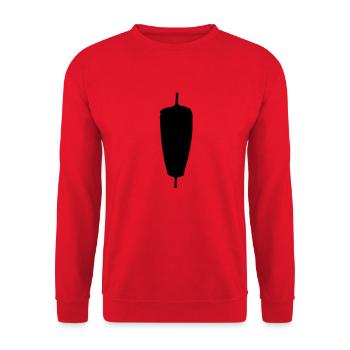Kebab meat - Unisex Sweatshirt - red - Front - Alina (178cm) & Michal (187cm)