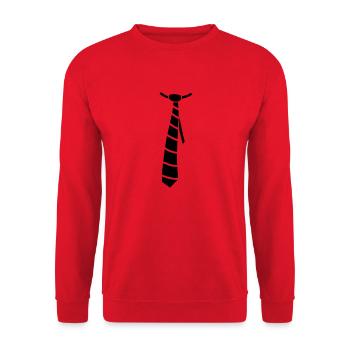 Tie - Unisex Pullover - Rot - Vorne - Alina (178cm) & Michal (187cm)