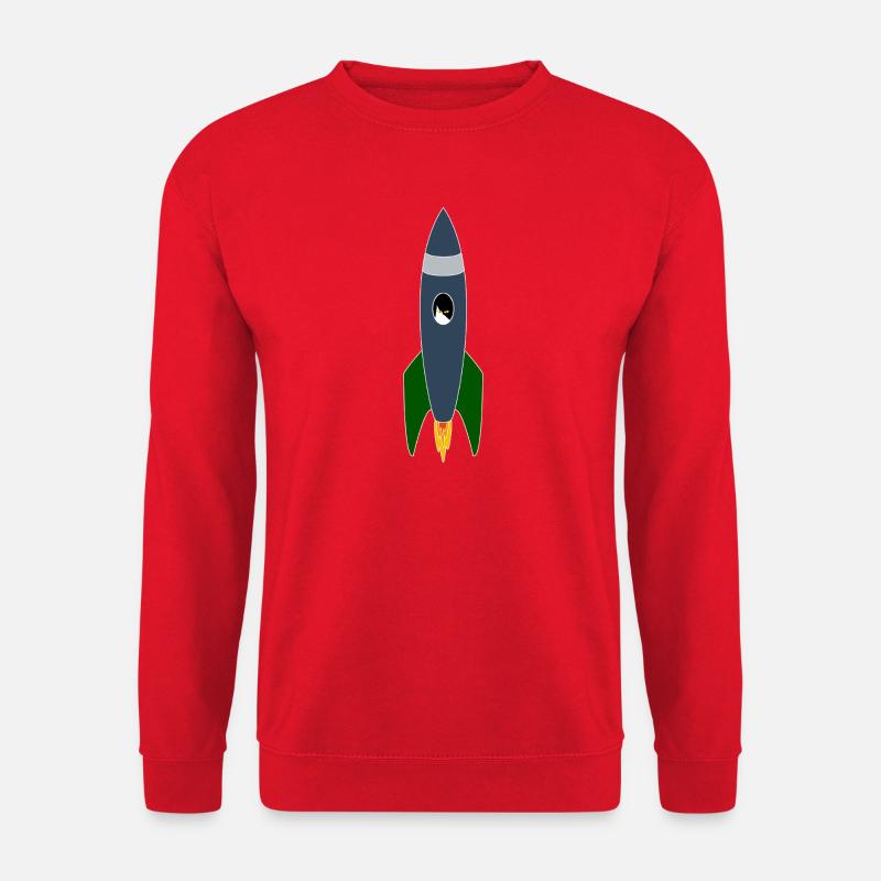 Katze im All - Unisex Pullover - Rot
