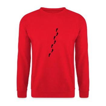 Sentiers - Pieds - Sweat-shirt Unisexe - rouge - Devant - Alina (178cm) & Michal (187cm)