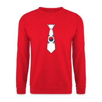 Corée du Sud - Sweat-shirt Unisexe - rouge - Devant - Alina (178cm) & Michal (187cm)
