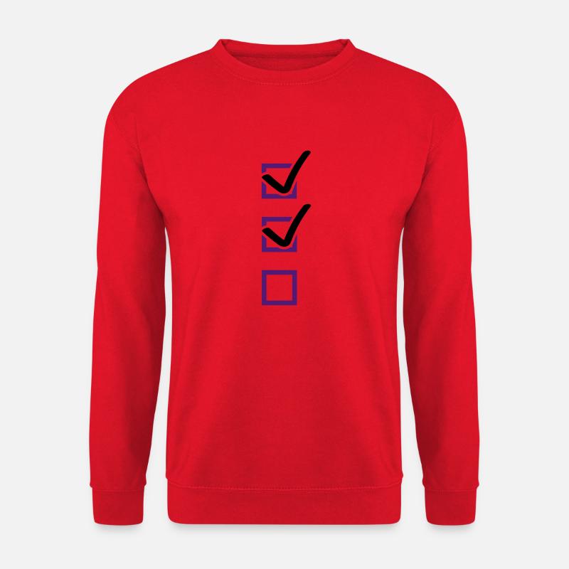 checklist - Unisex Pullover - Rot