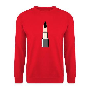 Gothique du rouge à lèvres - Sweat-shirt Unisexe - rouge - Devant - Alina (178cm) & Michal (187cm)