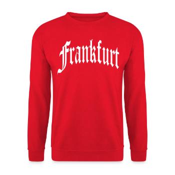 Frankfurt - Unisex Sweatshirt - red - Front - Alina (178cm) & Michal (187cm)
