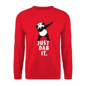 dab just dab it panda dabbing touchdown super victoire - Sweat-shirt Unisexe - rouge - Devant - Alina (178cm) & Michal (187cm)