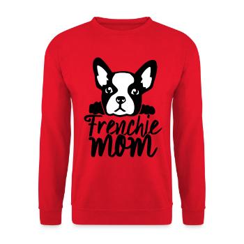 Frenchie maman de bouledogue français - Sweat-shirt Unisexe - rouge - Devant - Alina (178cm) & Michal (187cm)