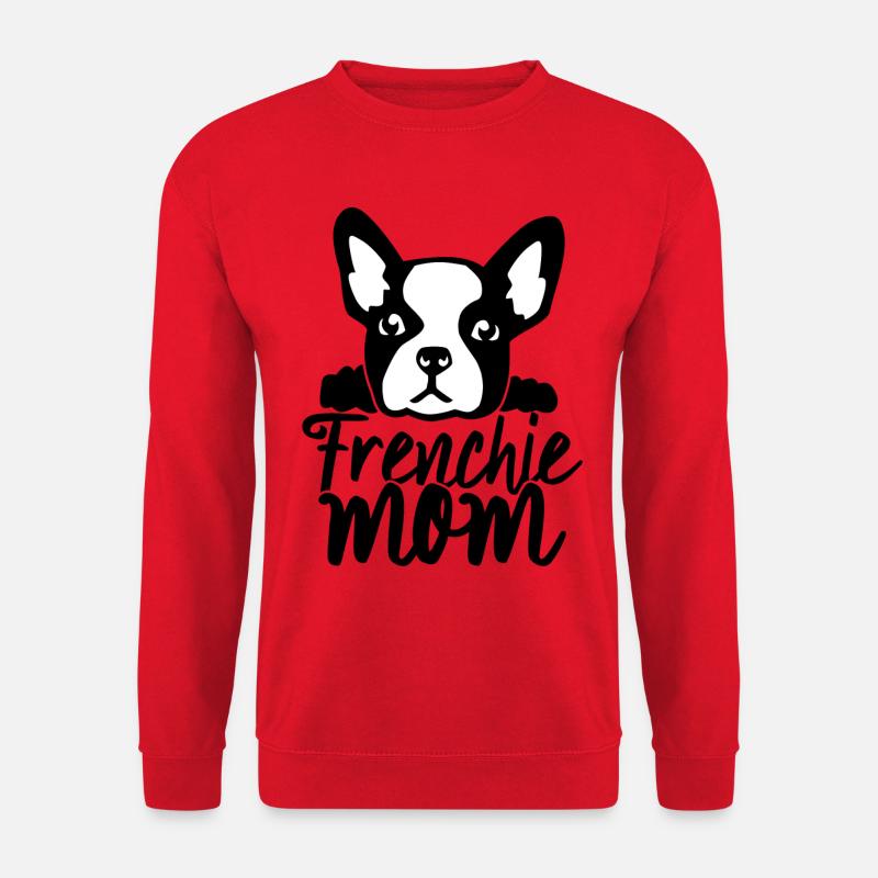 Frenchie maman de bouledogue français - Sweat-shirt Unisexe - rouge