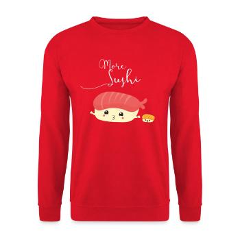 sushi team sister manga cute cosplay japan freunde - Unisex Pullover - Rot - Vorne - Alina (178cm) & Michal (187cm)