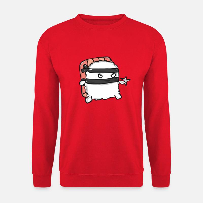 Sushi Ninja Japan Geschenk - Unisex Pullover - Rot
