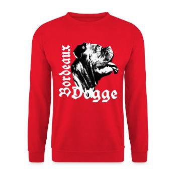 Great Dane, Bordeaux, Mastiff, Bulldogs, Dog's Head, Dogs - Unisex Sweatshirt - red - Front - Alina (178cm) & Michal (187cm)