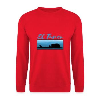 El Salvador San Salvador El Turco - Unisex Sweatshirt - red - Front - Alina (178cm) & Michal (187cm)
