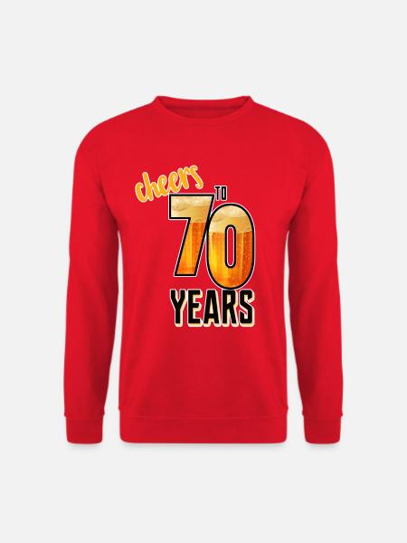 Cheers to 70 Years - Unisex Pullover - Rot