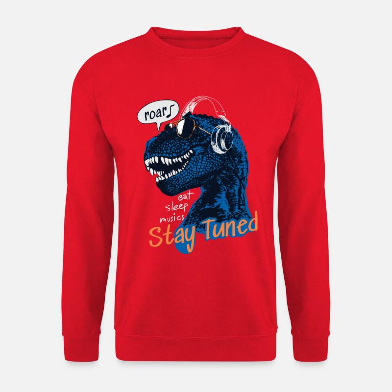 T-Rex Stay Tuned - Unisex Sweatshirt - red