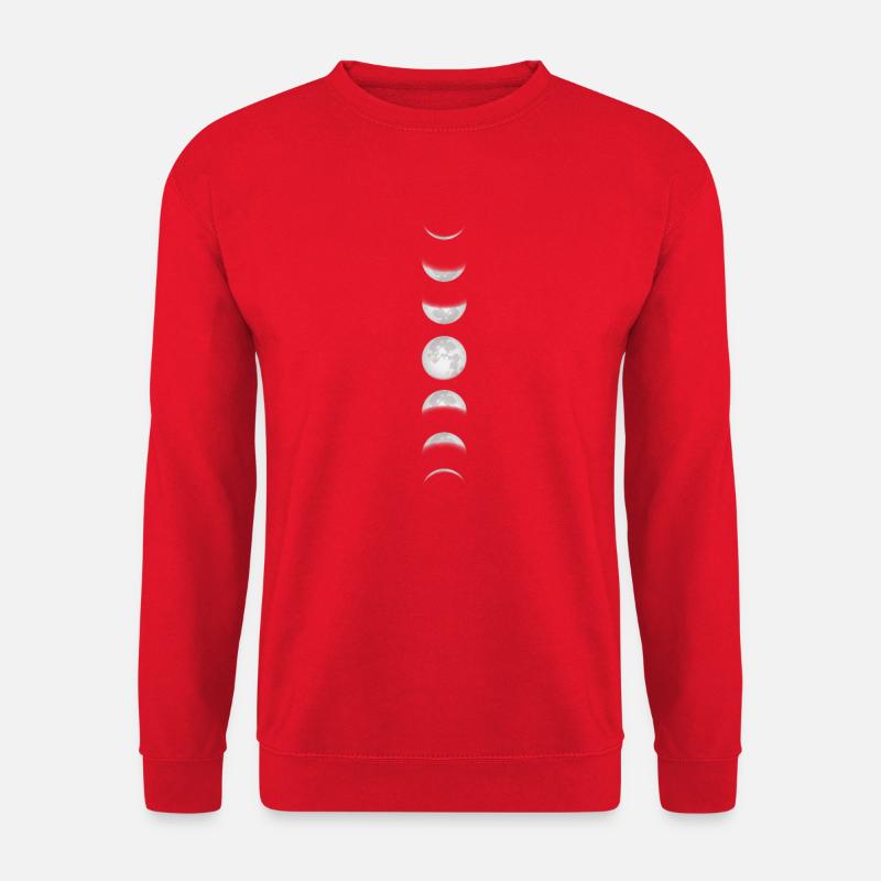 Lune Moon Phases de lune Pleine Lune Éclipse lunaire Total - Sweat-shirt Unisexe - rouge