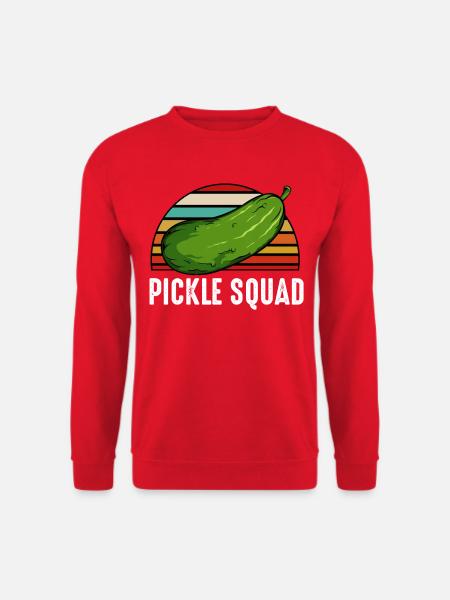 Pickle Squad Retro Sunset - Unisex Pullover - Rot