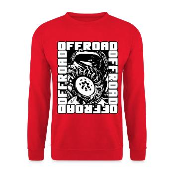 Offroad Truck 4x4 - Unisex Pullover - Rot - Vorne - Alina (178cm) & Michal (187cm)