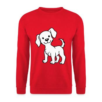 Hund Haustiere Hunde Kinder Hundeliebhaber Kind - Unisex Pullover - Rot - Vorne - Alina (178cm) & Michal (187cm)