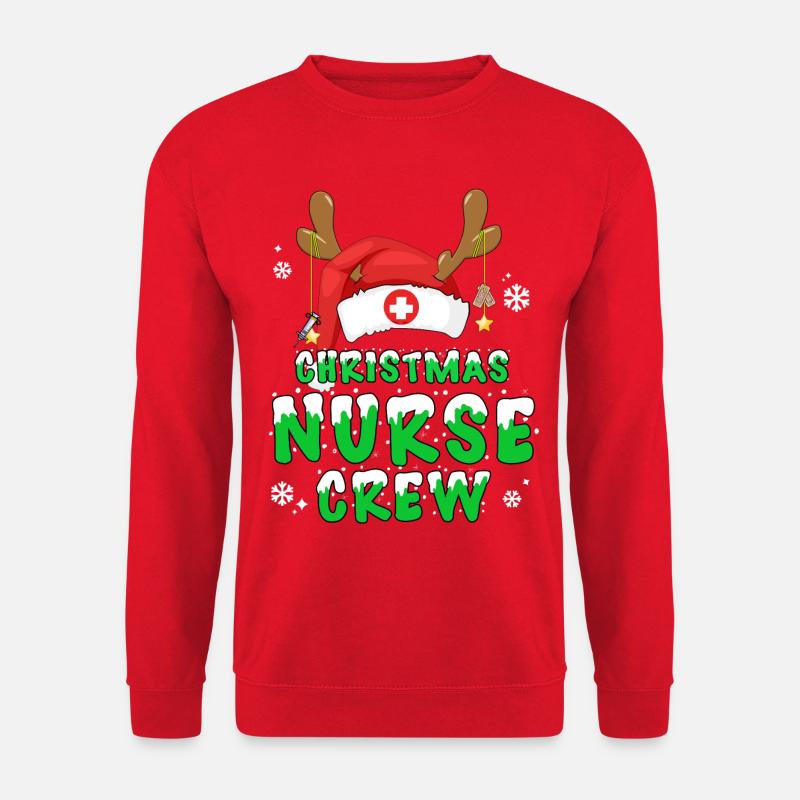 Christmas Nurse Crew - Unisex Pullover - Rot