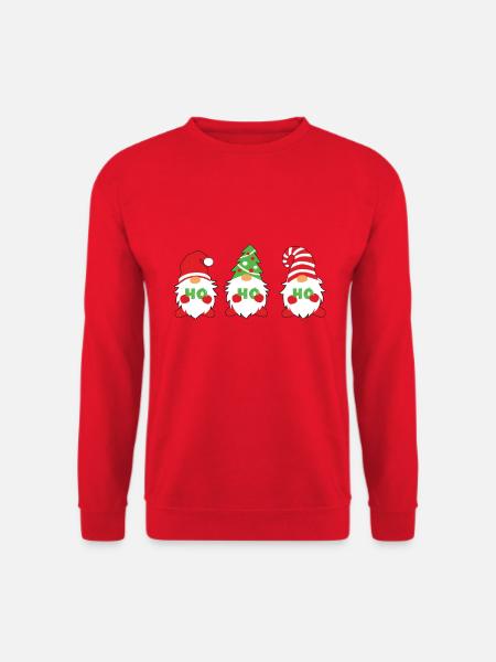 Gnomentrio HoHoHo Weihnachten xmas - Unisex Pullover - Rot