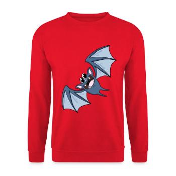 chauve souris - Sweat-shirt Unisexe - rouge - Devant - Alina (178cm) & Michal (187cm)