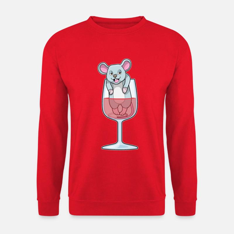 Ratte Rotwein - Unisex Pullover - Rot