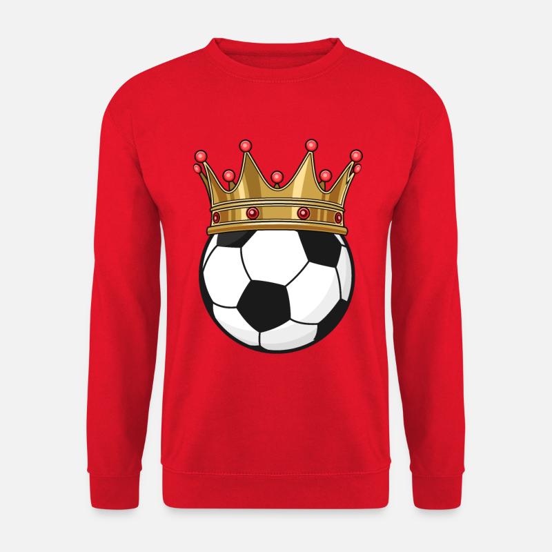 Fußball Krone - Unisex Pullover - Rot