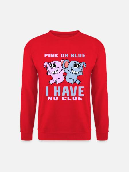 Pink oder Blau - Unisex Pullover - Rot