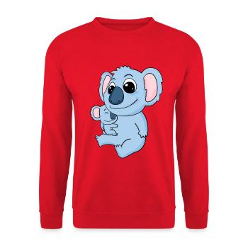 Famille - Koala avec bébé - Koala - Sweat-shirt Unisexe - rouge - Devant - Alina (178cm) & Michal (187cm)