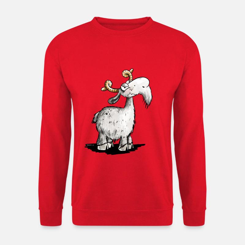 Ziegen Bock I Ziege I Nö Statement - Unisex Pullover - Rot