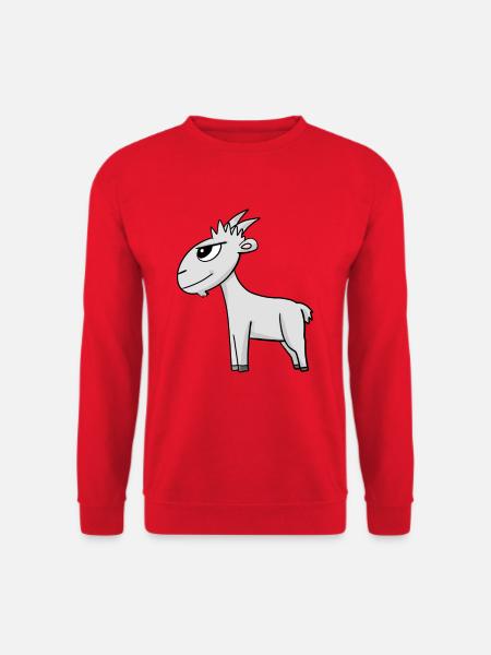 Chèvre Chèvre Buck - Sweat-shirt Unisexe - rouge