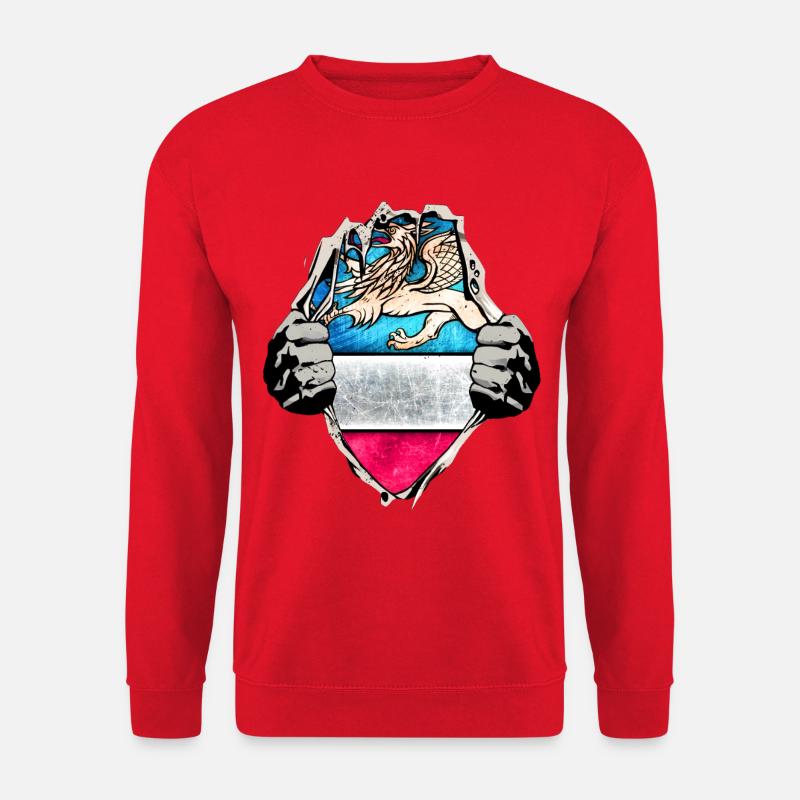 Rostock unterm Shirt - Unisex Pullover - Rot