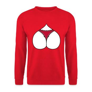 Cul sexy - Sweat-shirt Unisexe - rouge - Devant - Alina (178cm) & Michal (187cm)